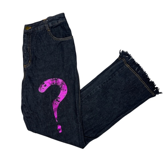 Vintage 90s Forenza High Rise Jeans Size 8 Denim Bootcut Frayed Hem Riddler - Picture 5 of 9